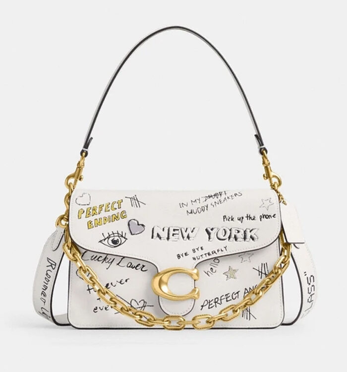 กระเป๋ารุ่น Chain Tabby Shoulder Bag With Sketch Print